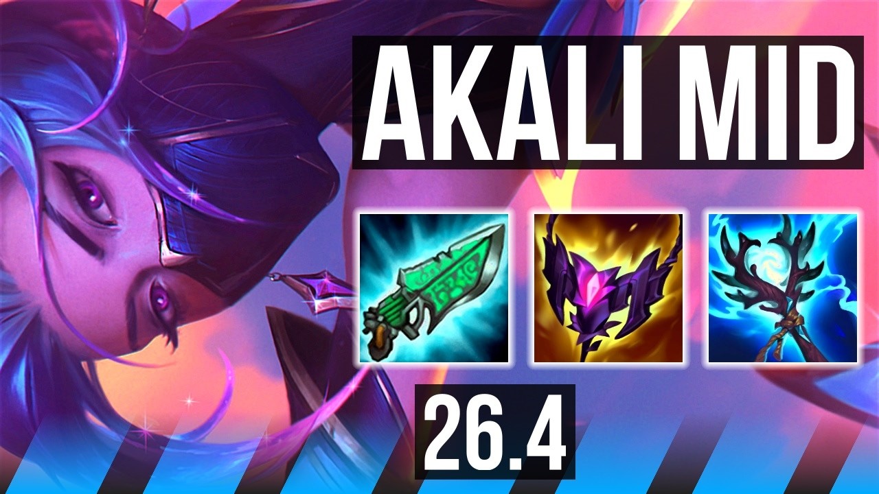 AKALI vs SYLAS (MID) | Perfect KDA: 15/0/2 | KR Master | 26.4