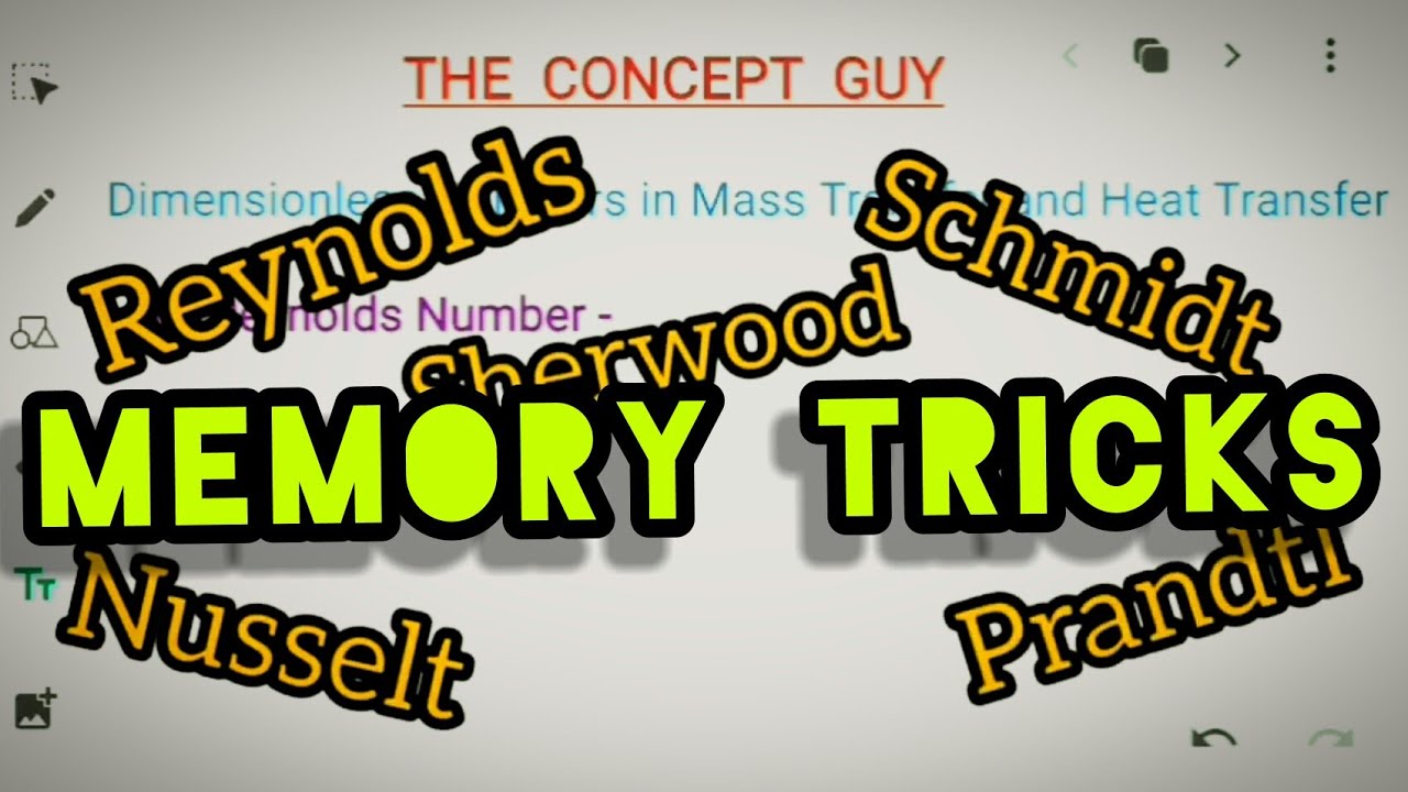 Memory Tricks | Mass Transfer & Heat Transfer | gate chemical engineering