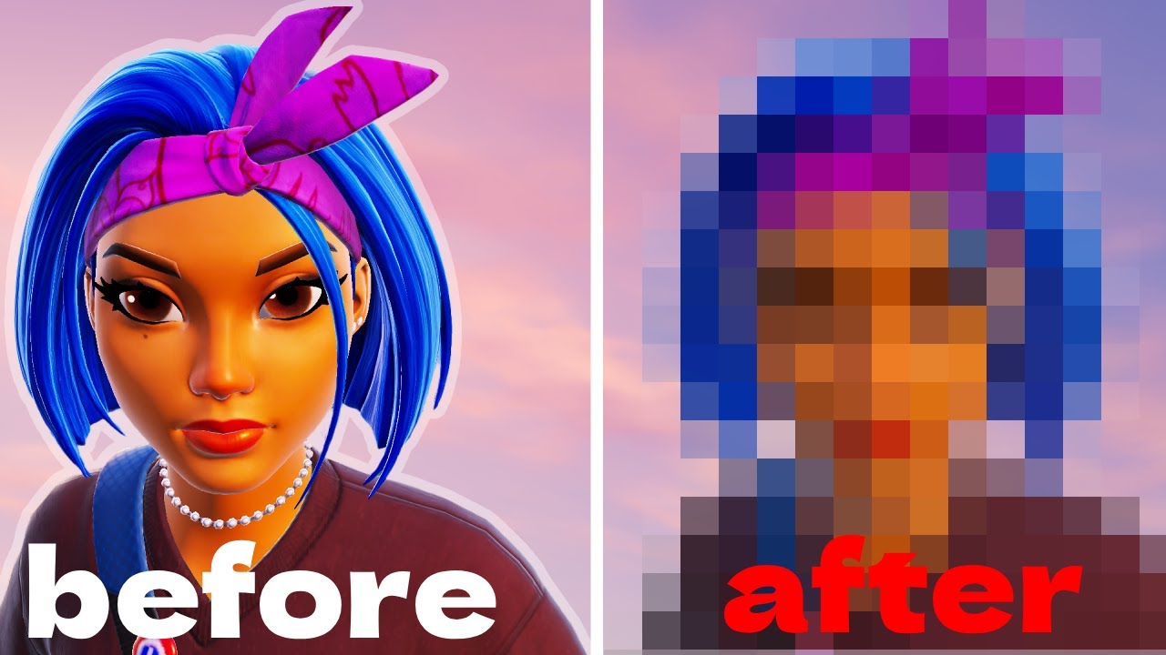 Fortnite, но с каждой смертью качество ухудшается.