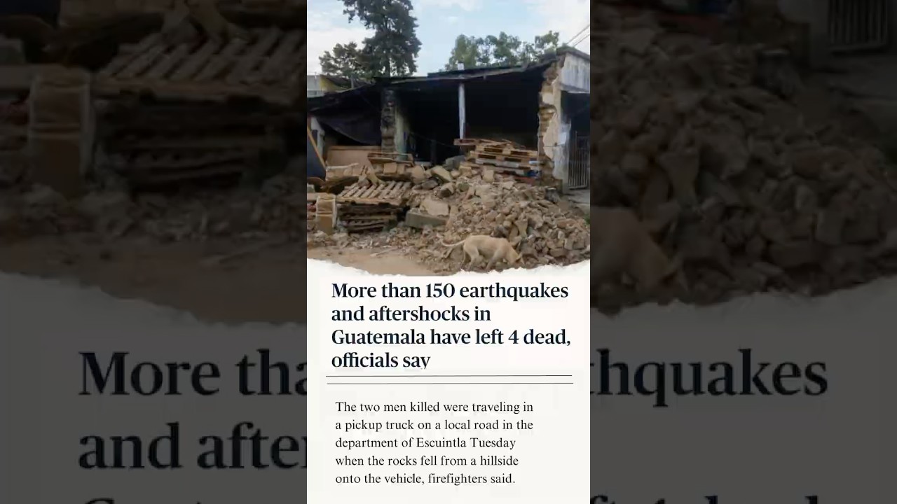 More than 150 Earthquake swarm Guatemala. 4 reported deaths. #earthquake #guatemalacity #jesus