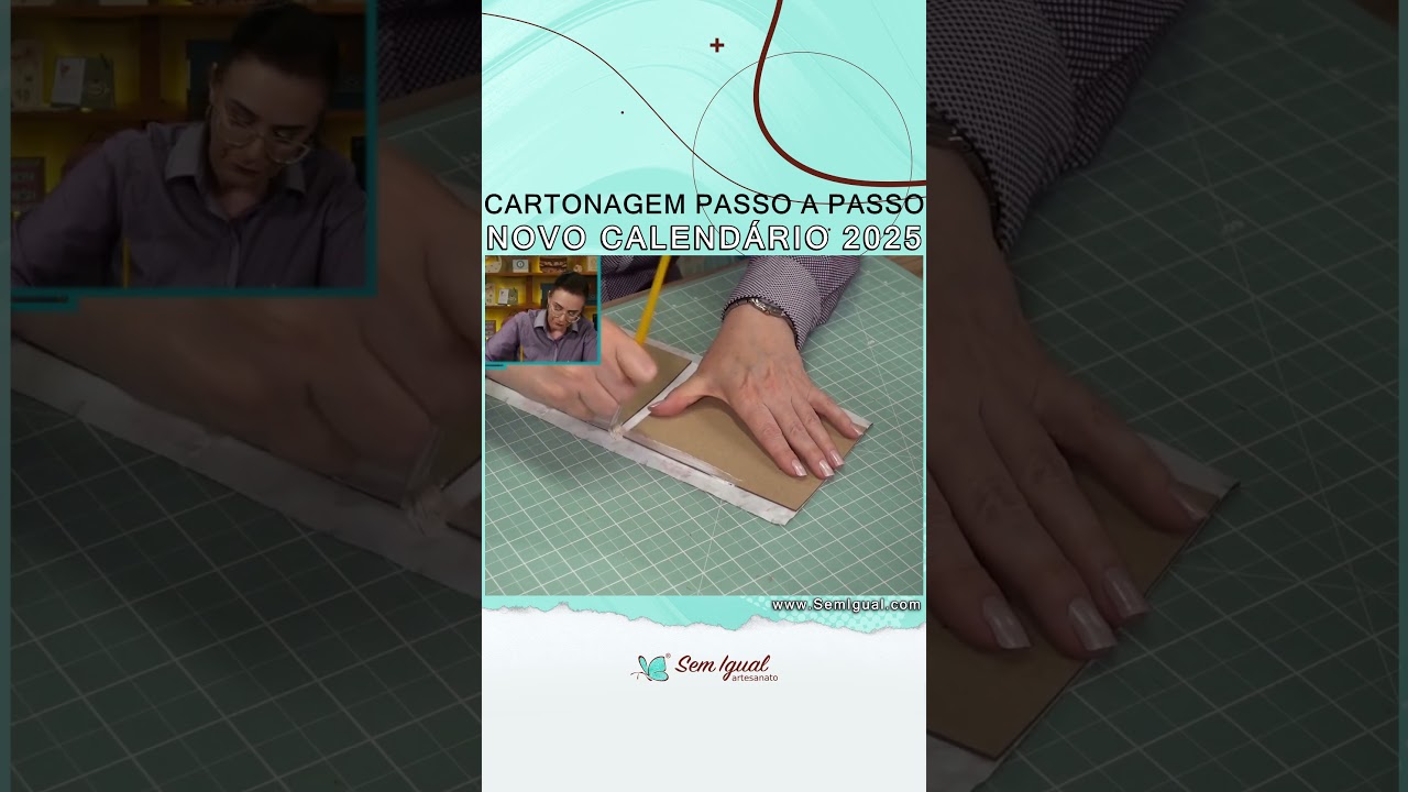 NOVO CALEND&Aacute;RIO 2025 Parte 3 - Cartonagem PASSO A PASSO #calendarios #2025 #passoapasso  #cartonagem