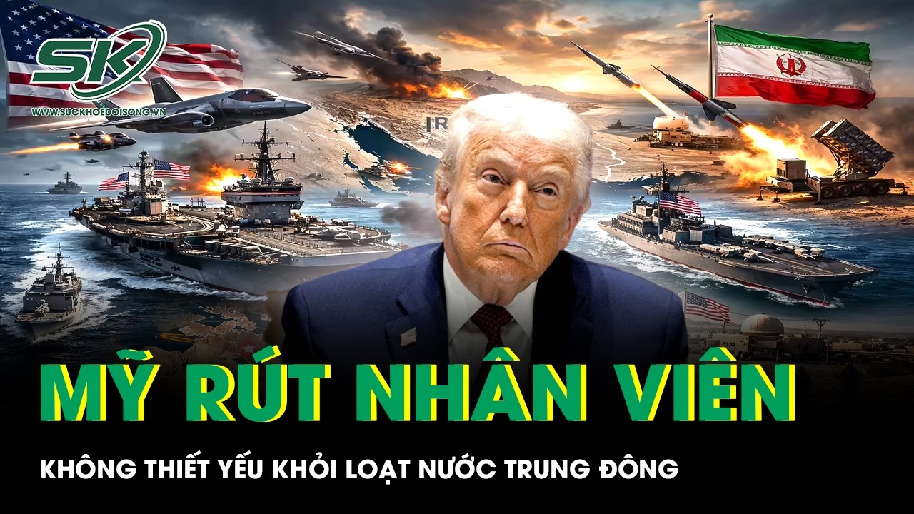 Mỹ có động thái bất ngờ, rút toàn bộ nhân viên không thiết yếu khỏi loạt nước Trung Đông