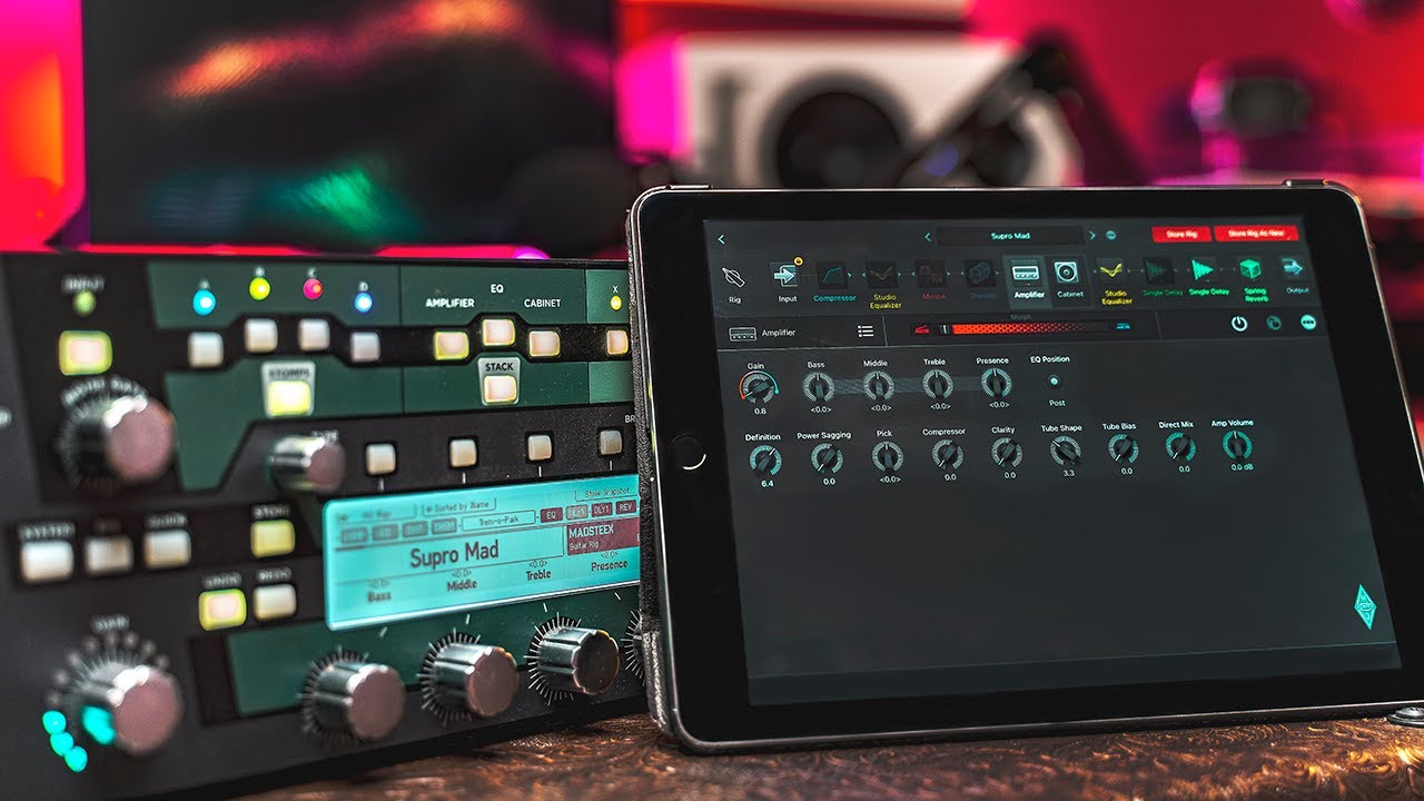 Kemper Rig Manager Application for iOS iPad | Manage via WiFi your Kemper devices