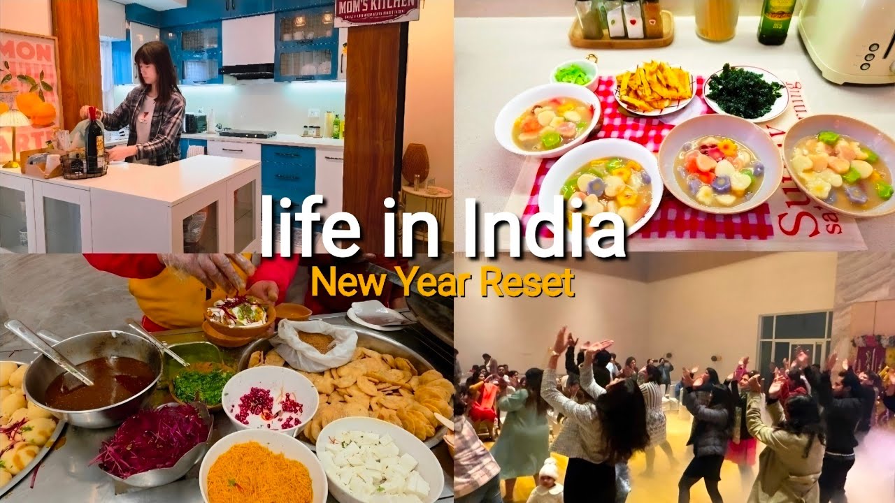 Korean life in India 🇮🇳 | New year Reset | Cooking Korean rice cake soup   (Tteokguk)aesthetic vlog 