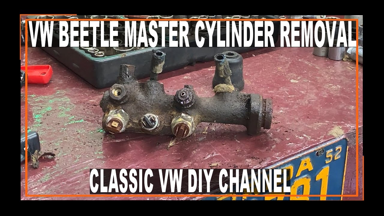 VW Beetle Brake Master Cylinder Removal - VERY IMPORTANT TIPS! - DIY!
