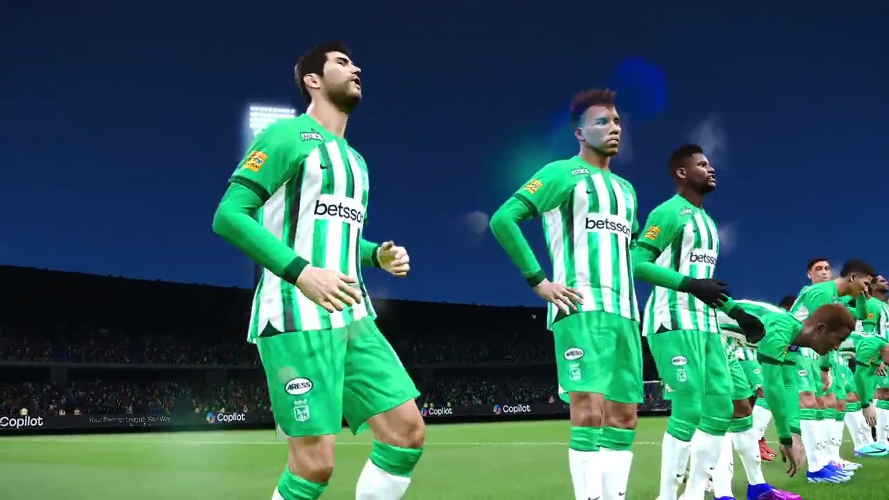 Entrada Em Campo Atletico Nacional Vs Alianza Simulação Campeonato Colombiano 21/02/26