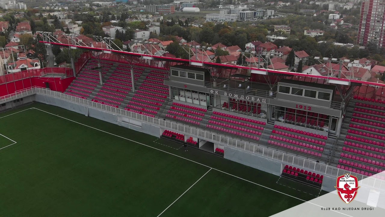Stadion FK Voždovac iz vazduha - 2019