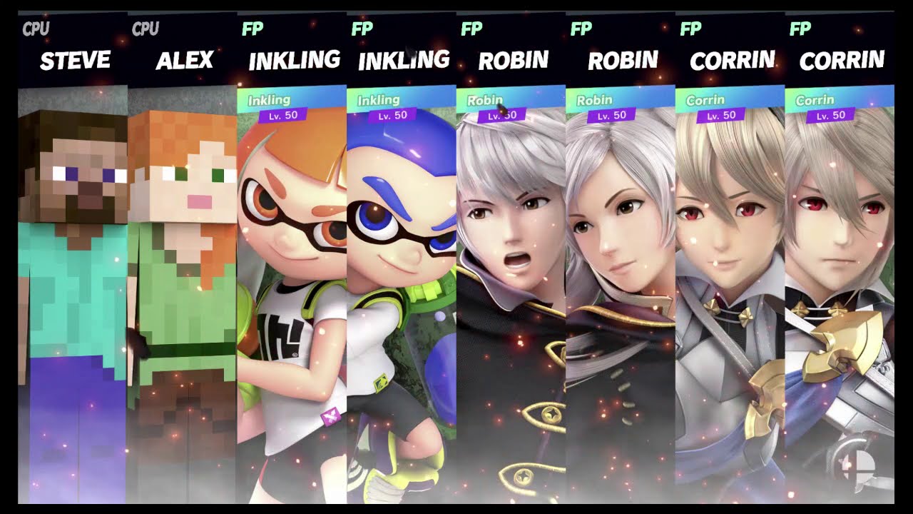 Super Smash Bros Ultimate Amiibo Fights – Steve & Co #223 Battle  Male & Female