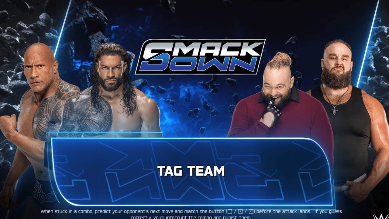 FULL MATCH - THE ROCK & ROMAN REIGNS VS BRAY WYATT & BRAUN STROWMAN