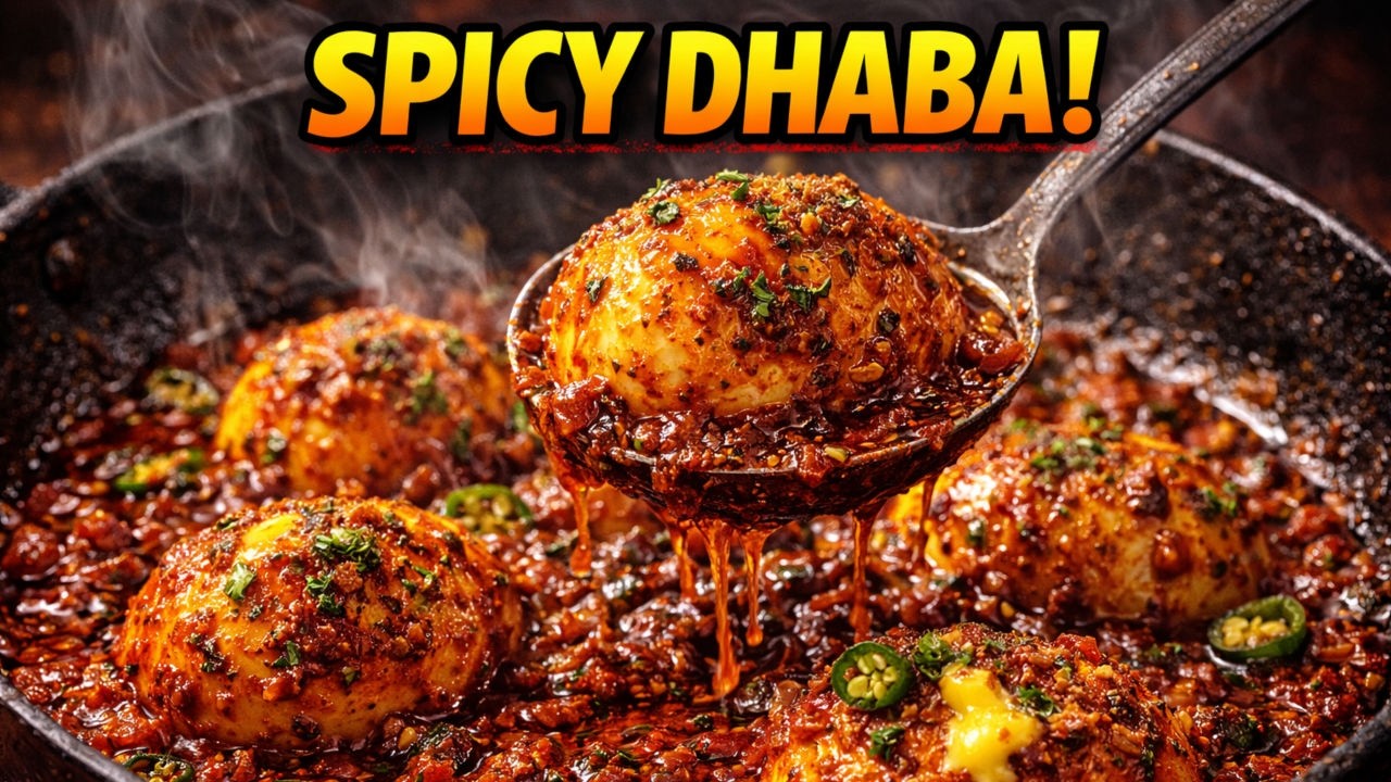 Dhaba Style Egg Curry | Spicy Red Masala Gravy