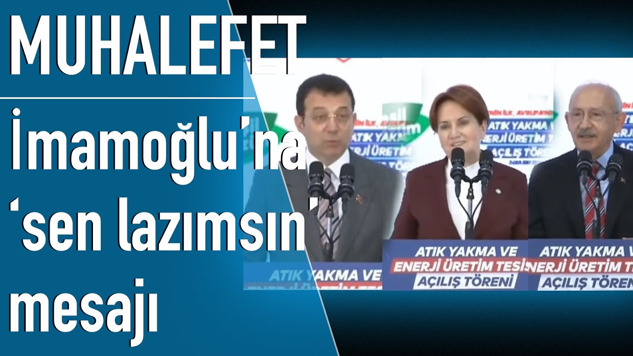 Kılıçdaroğlu, İmamoğlu ve Akşener aynı kürsüde konuştu; Akşener'den 'adaylık' göndermesi