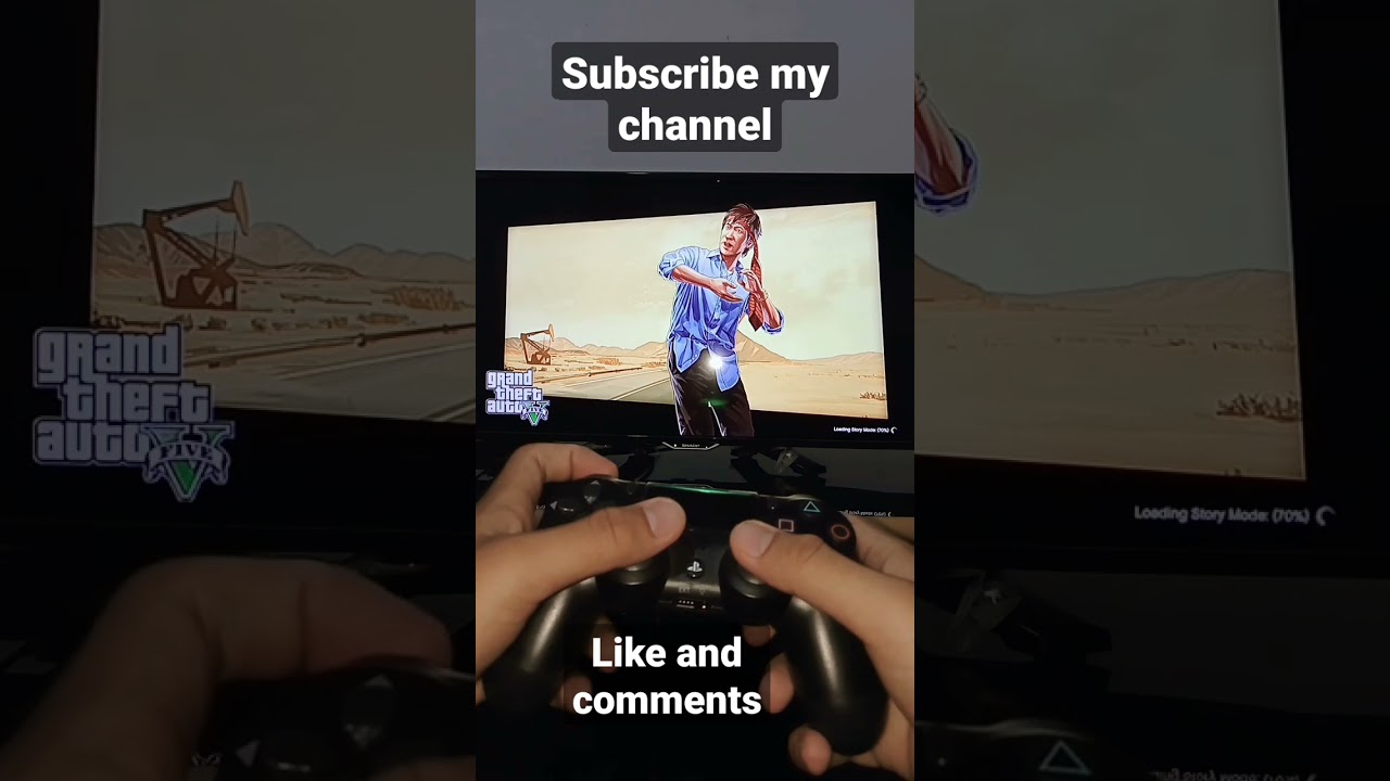 Screen Loading Gta 5 ps4 slim | game playstation 4 #gta5 #ps4 #shorts