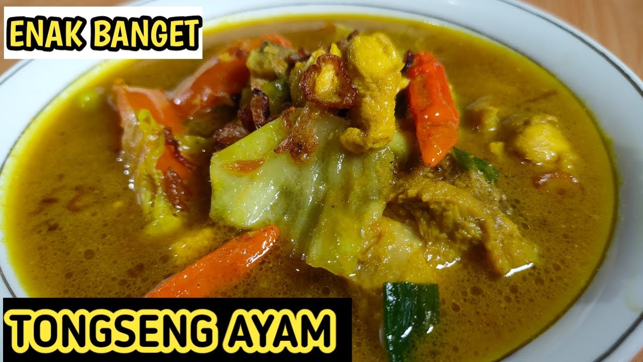 ENAK BANGET MESKIPUN TANPA SANTAN !!! RESEP TONGSENG AYAM ENAK BANGET