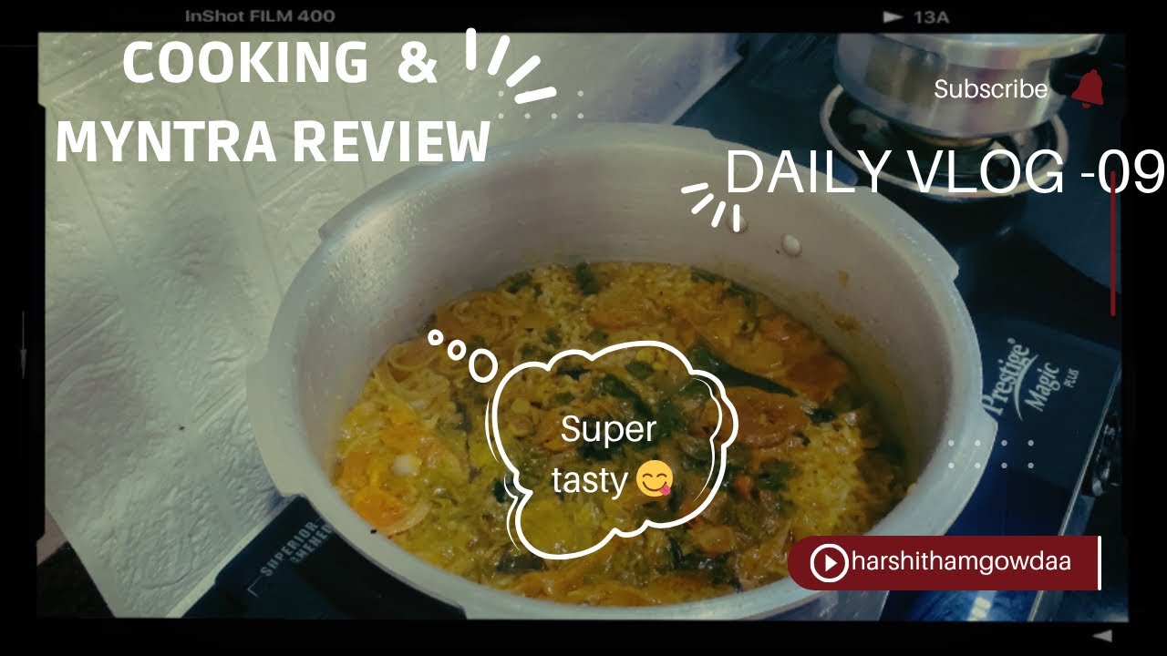 Tomato bath🍅recipe🤭Myntra parcels review🛍️