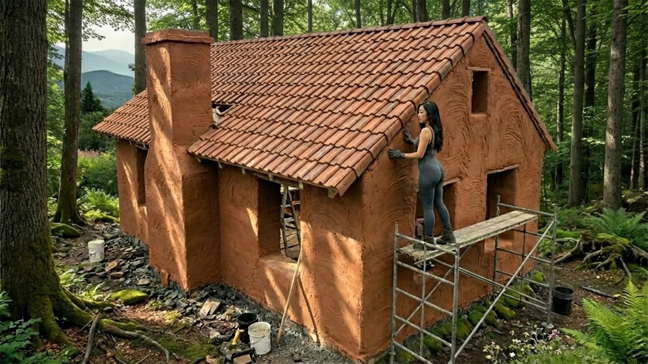 120 Days Of Labor: A Girl Single-Handedly Builds A Luxurious Villa On The Mountain (FULL VIDEO)