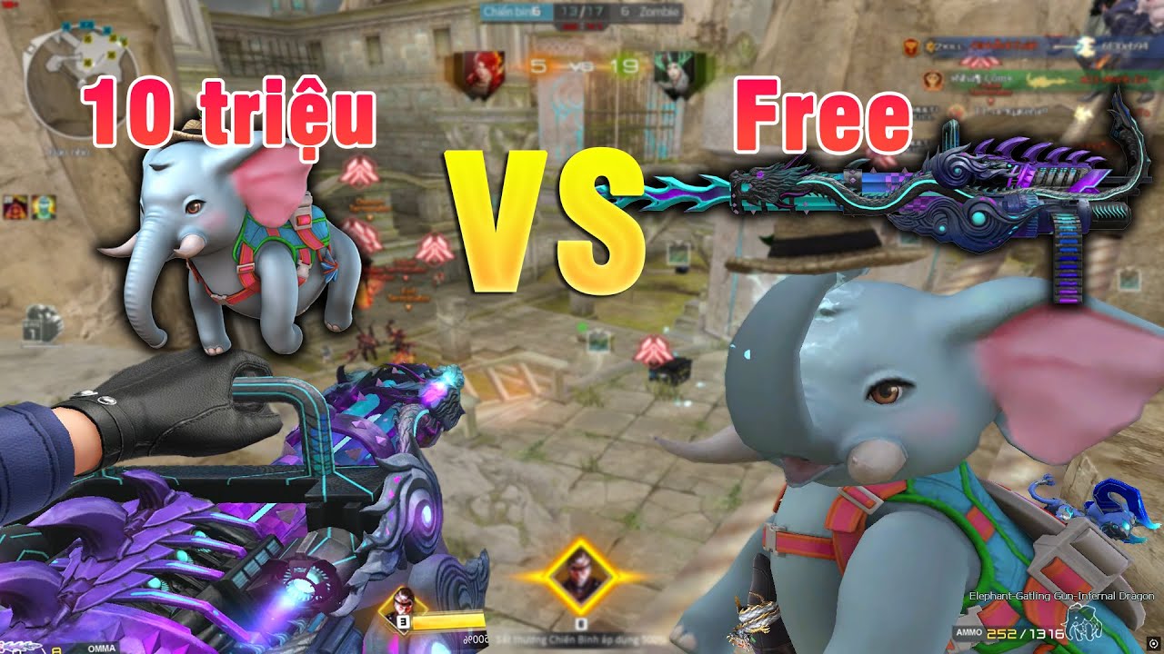 6 Nòng 10 Triệu Solo vs FREE Max Dame Sẽ NTN