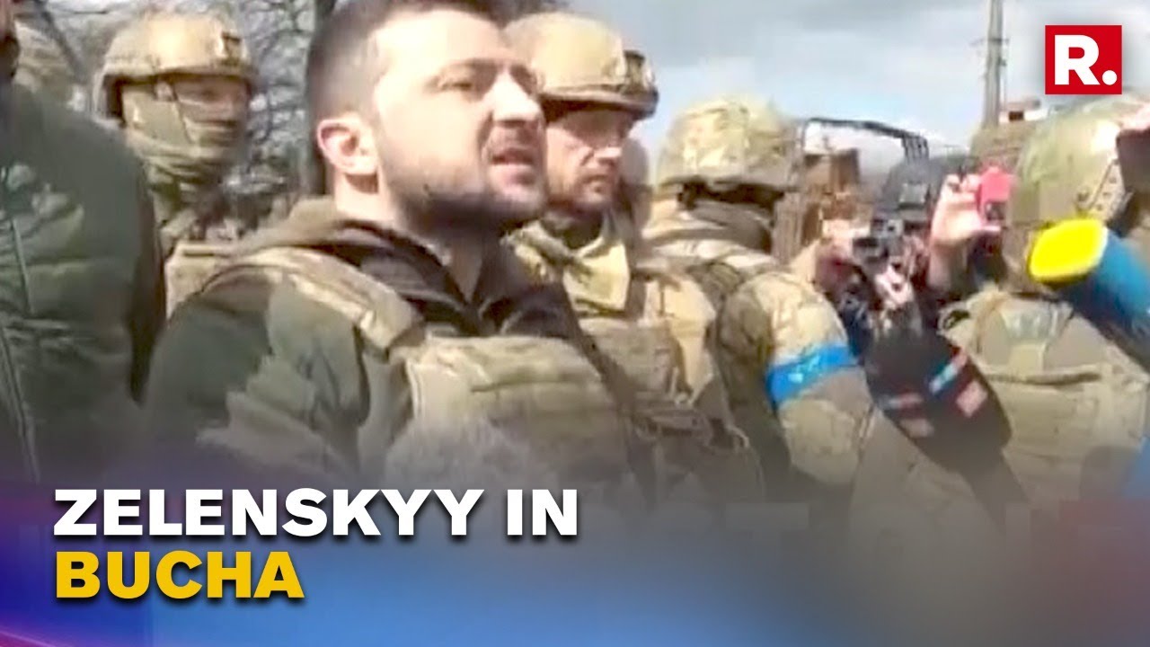 Ukrainian President Zelenskyy Visits Bucha, Assures 'Will continue Military & Diplomatic Efforts'