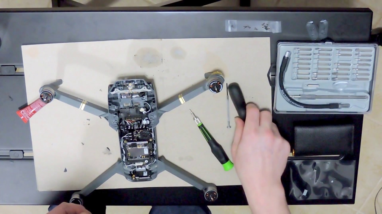 DJI Mavic Pro Drone Crash Broken Gimbal Flat Ribbon Cable PCB Repair How To fix failure &Replace DIY