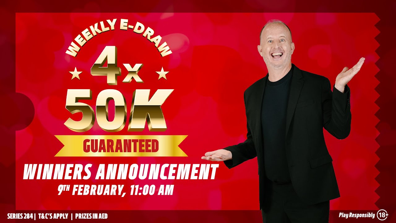 Watch Our Series 284 1st Weekly E-Draw 4 x 50K Winners Announcement