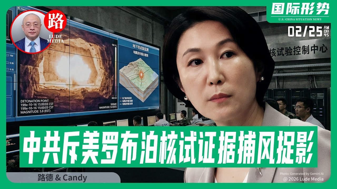 【路德社】中共对美提供的中共罗布泊核试验证据，称“捕风捉影，栽赃抹黑”，势必加速对中共国肆无忌惮的核武扩张的快速打击；2/25/2026 Candy