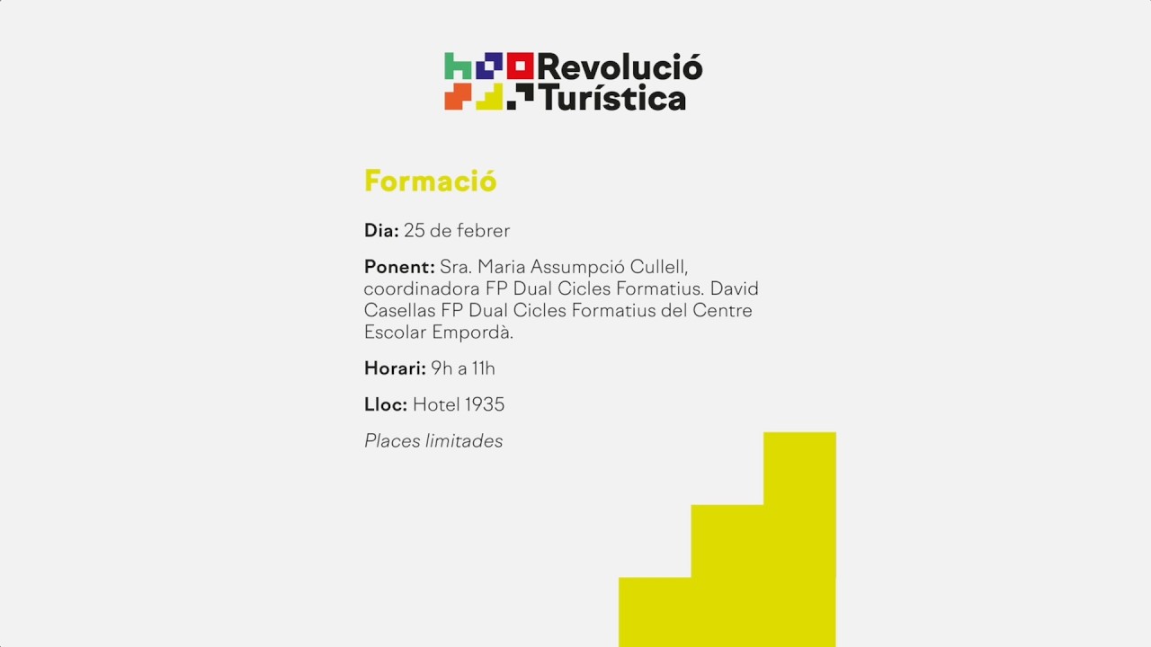 XERRADES PER LA REVOLUCIÓ TURÍSTICA 2.0 | Formació