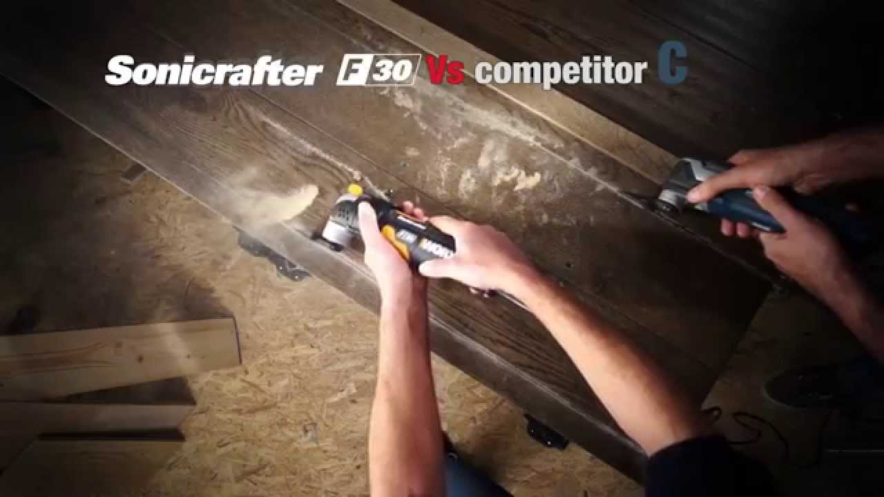 WORX WX680/681 oscillating tool - sonicrafter vs competitors - WWW.WORX.COM