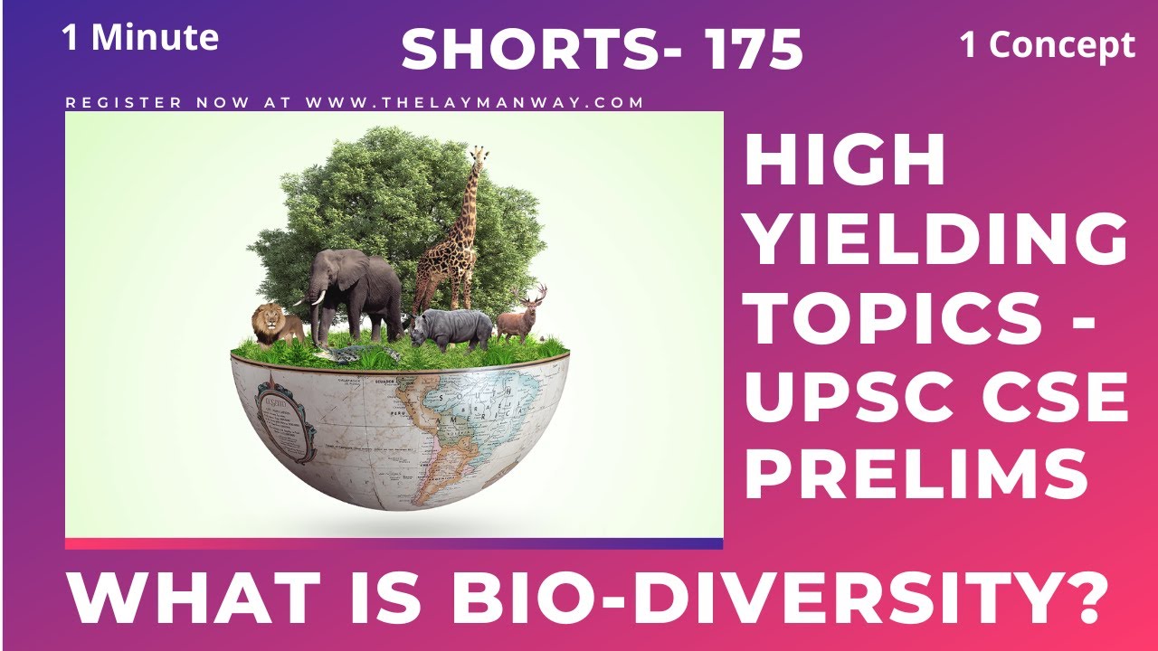 What is Bio-Diversity ? Explained for UPSC prelims #ias #civilservices #environment #psc #shorts