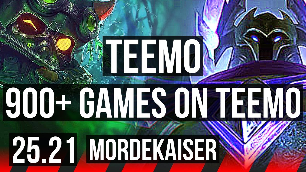 TEEMO vs MORDEKAISER (TOP) | 900+ games, Rank 15 Teemo | EUNE Master | 25.21