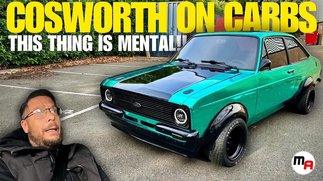 MENTAL YB COSWORTH MK2 FORD ESCORT ON CARBS - SHE DRIVES IT LIKE SHE STOLE IT!