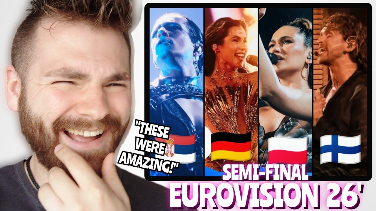 Finland 🇫🇮 & Germany 🇩🇪 & Serbia 🇷🇸 & Poland 🇵🇱 | First Semi-Final | Eurovision 2026 | REACTION!