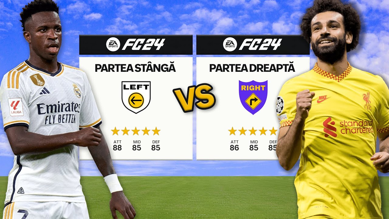 Fotbaliștii de parte stângă VS Fotbaliștii de parte dreaptă... în FC 24 🔥