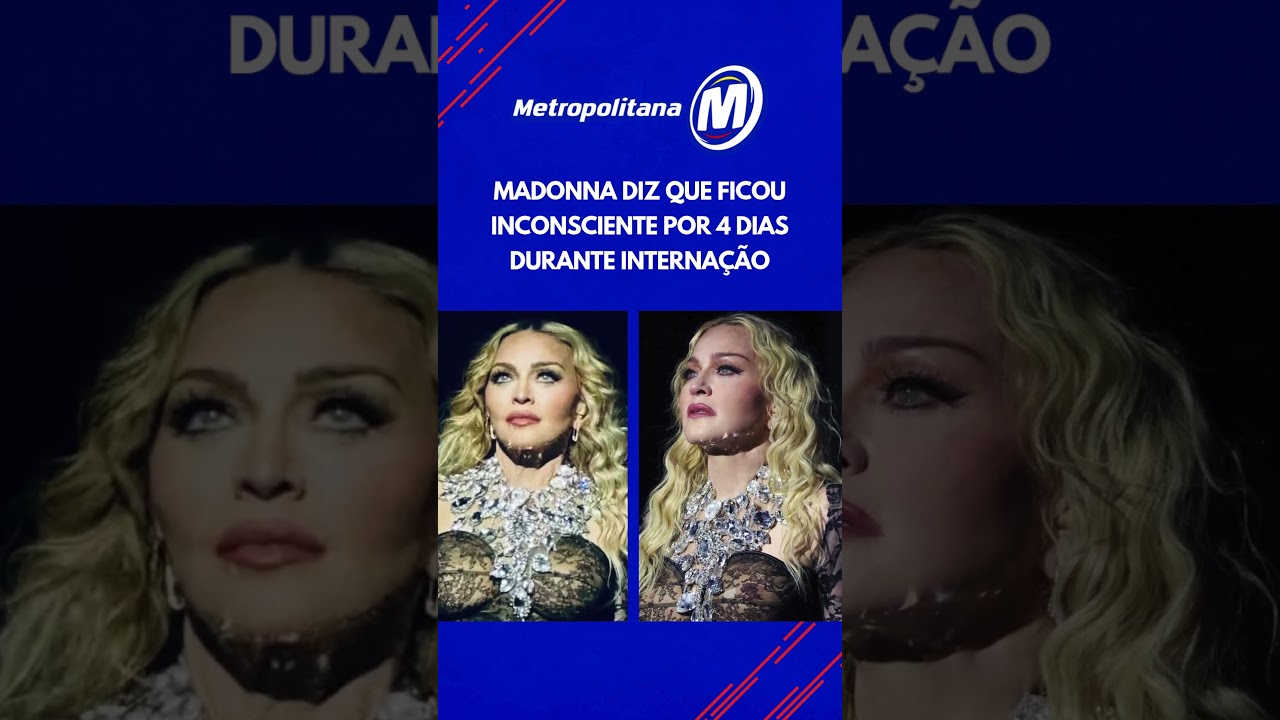Madonna diz que ficou inconsciente por 4 dias durante interna&ccedil;&atilde;o