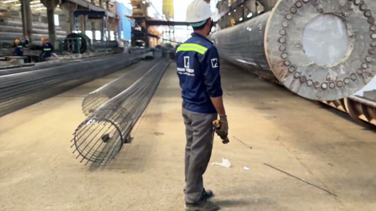 The Soothing Sounds of a Concrete Pile Supplying Factory in Vietnam (No Music) | Sleep, Study, Relax