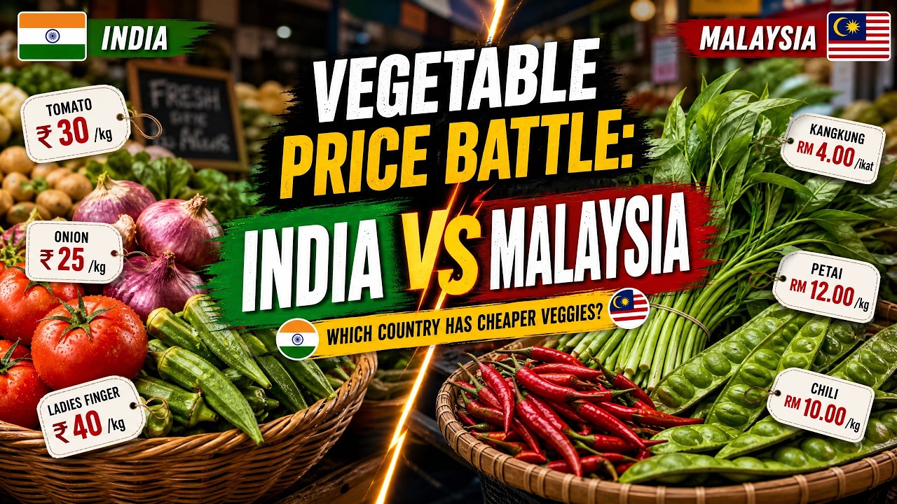 India vs Malaysia: Who Has the CHEAPEST Vegetables? 🇮🇳 vs 🇲🇾 #Gujaratvlogs #kualalumpur