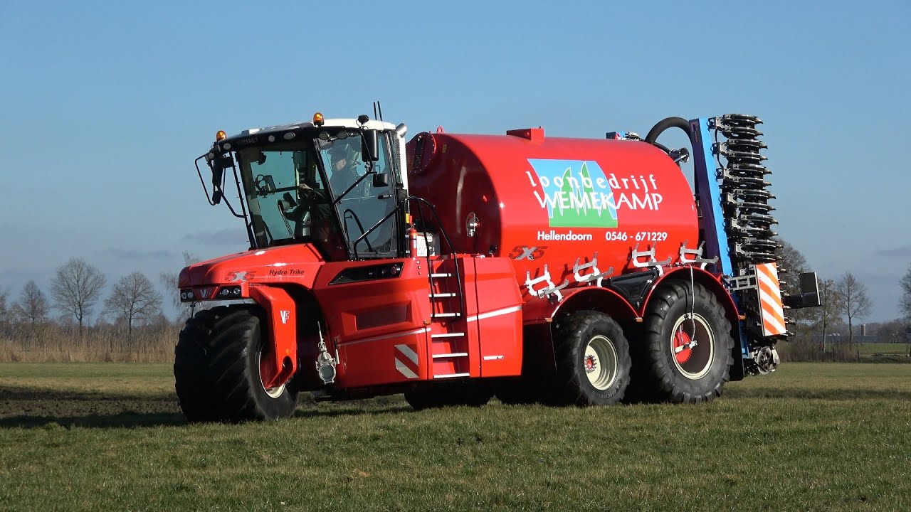 Wemekamp voor de eerste keer aan het bemesten met hun nieuwe Vervaet Hydro Trike 5x5 (2021)