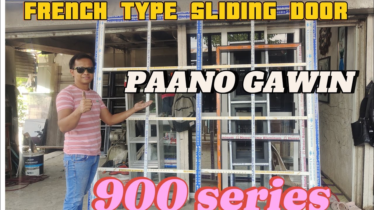 VLOG #14 PAANO GUMAWA SLIDING DOOR FRENCH TYPE #900SERIES