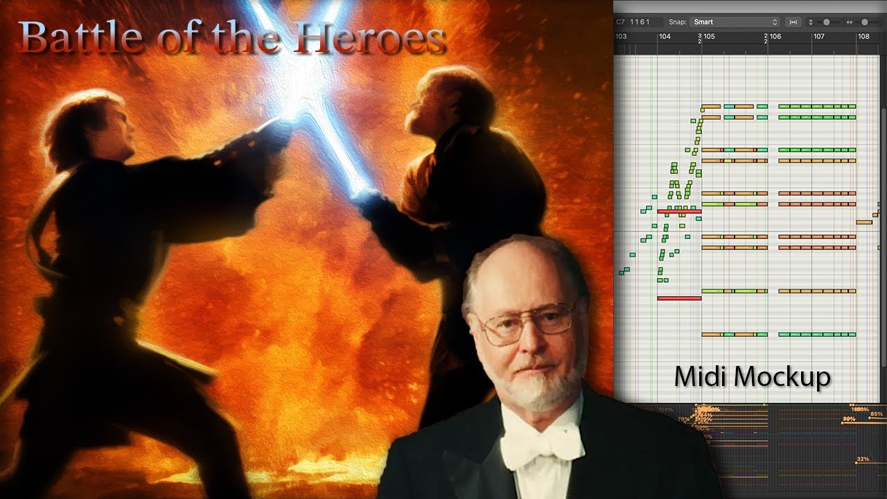 Battle of the Heroes  - John Williams (Star Wars: Episode III - Revenge of the Sith) [Midi Mockup]