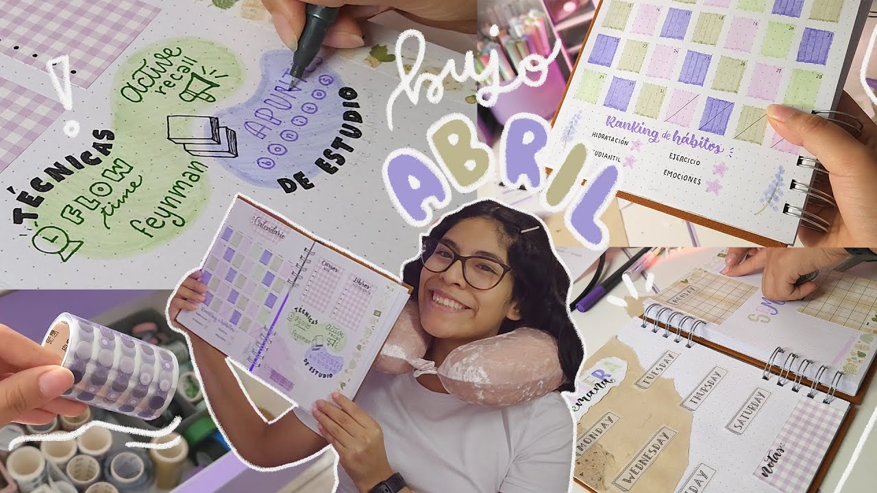 ✨📚Bullet journal abril | páginas para estudiantes, organización y productividad🌈✍