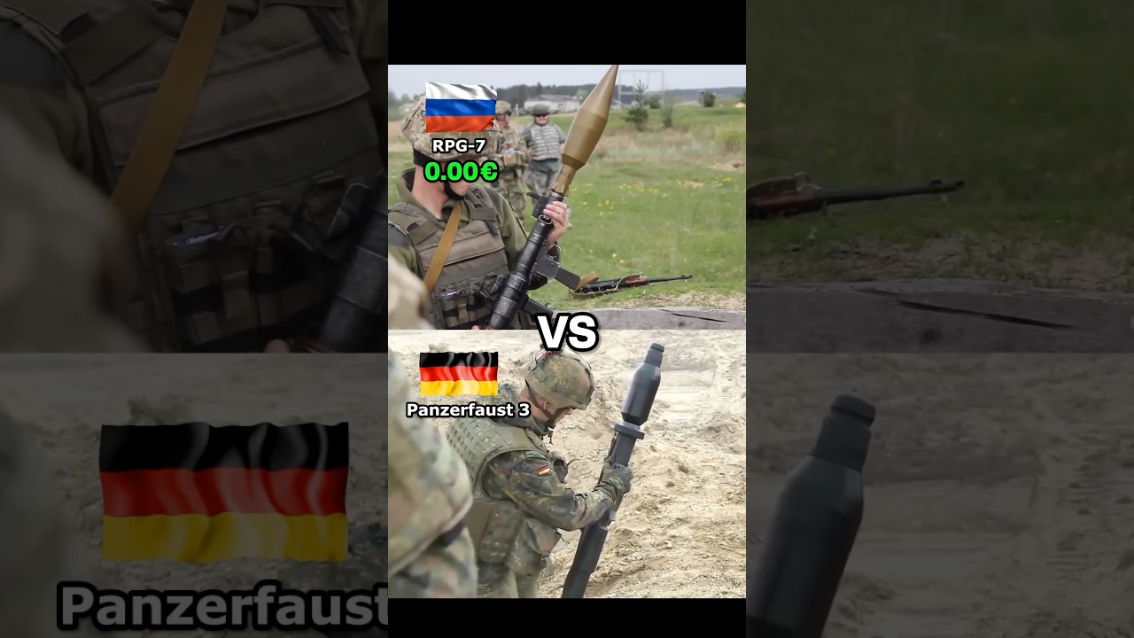 RPG-7 vs. Panzerfaust 3 - Cost per shot