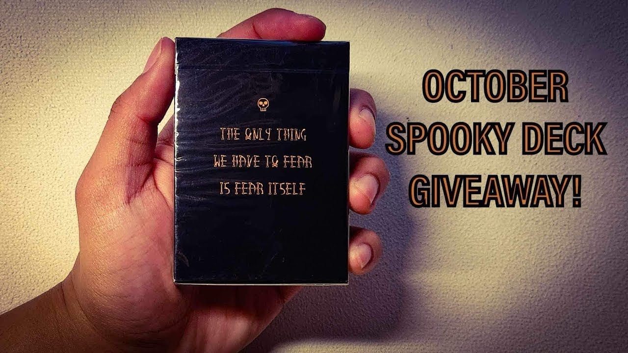 Halloween Fear Playing Cards Giveaway Drawing!