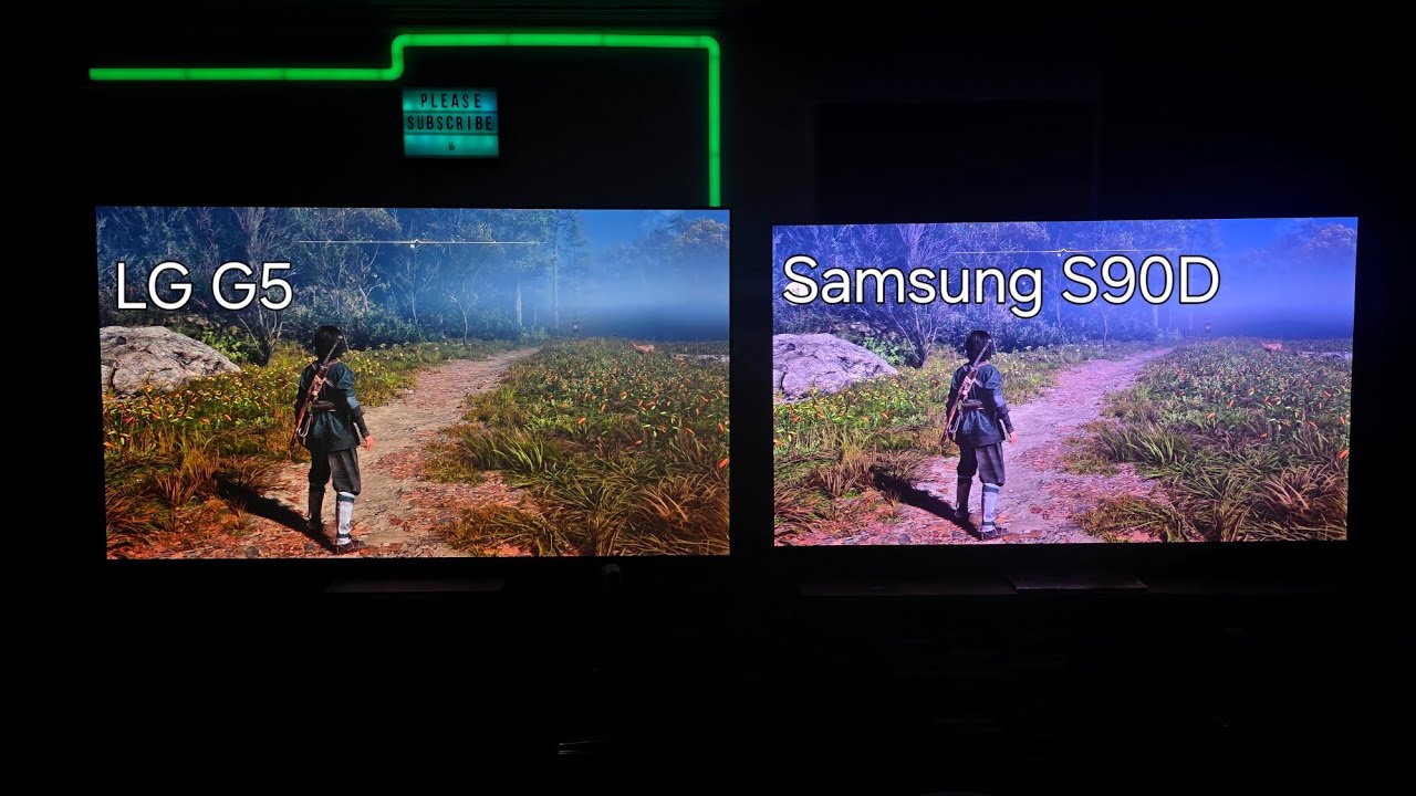 Gaming on the 83 inch LG G5. Still learning my personal optimized settings. Next to the S90D.