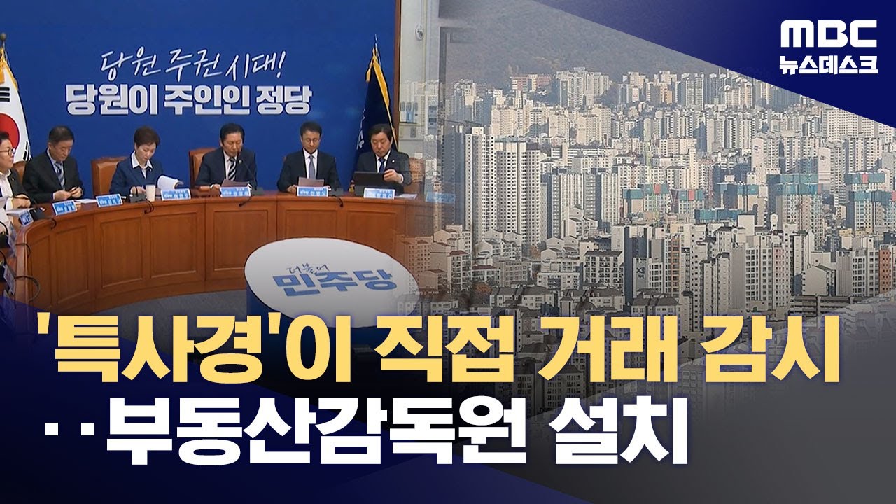 민주당, '부동산감독원법' 내일 발의‥