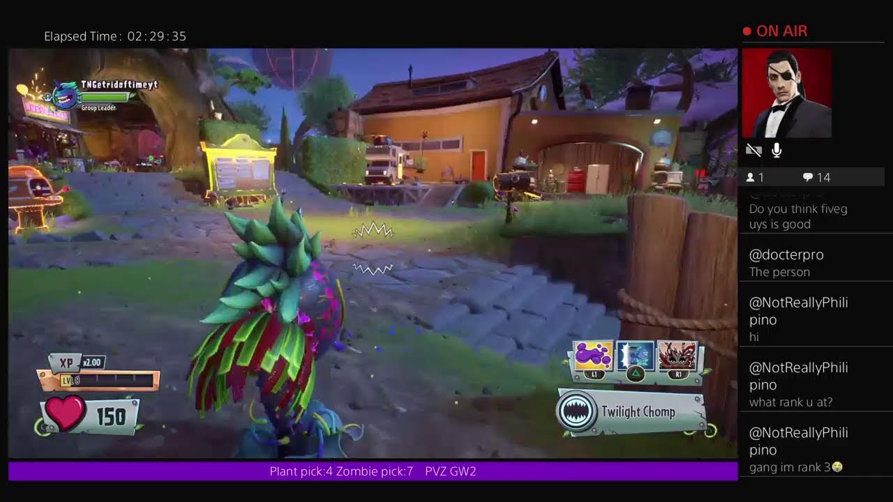 PVZ GW2 streaming to max rank plus 1v1