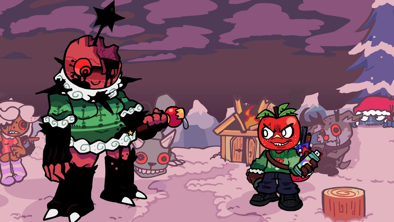 Yulecide remix with Pico - Boyfriend's World FNF mod