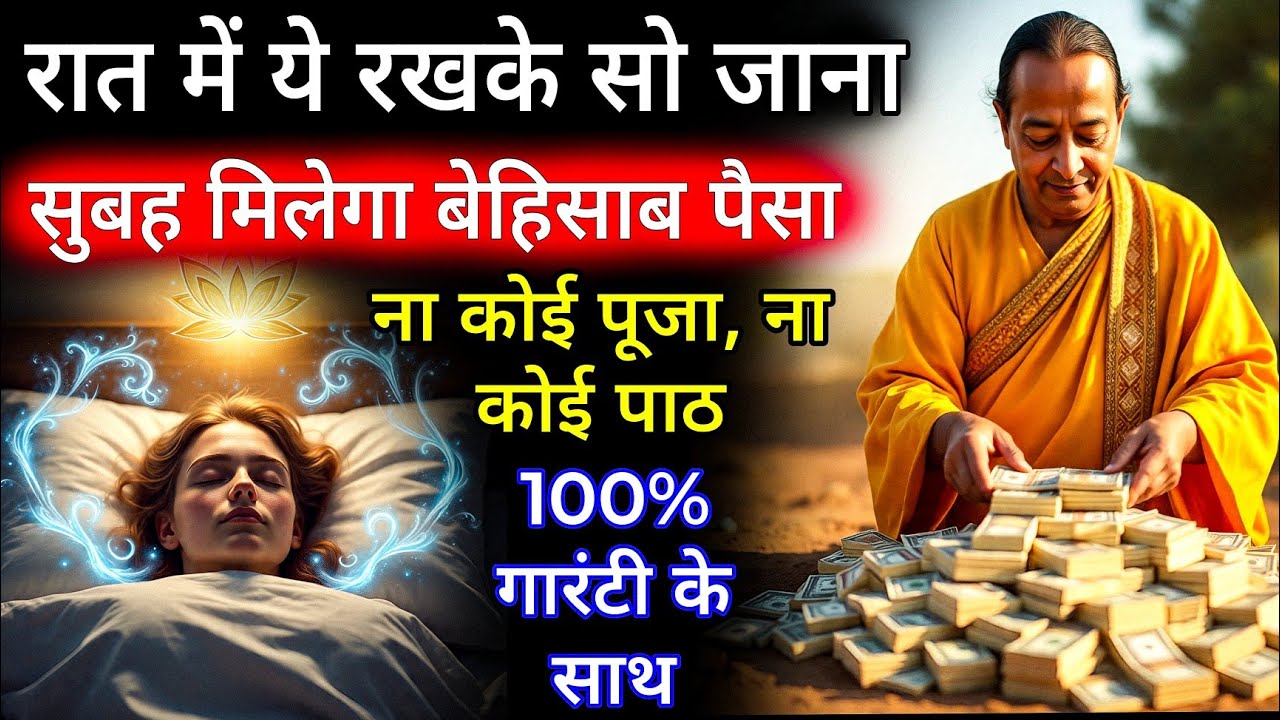रात में ये रख के सो जाना बस, सुबह मिलेगा बेहिसाब पैसा ना कोई पूजा, ना कोई पाठ 100% गारंटी के साथ