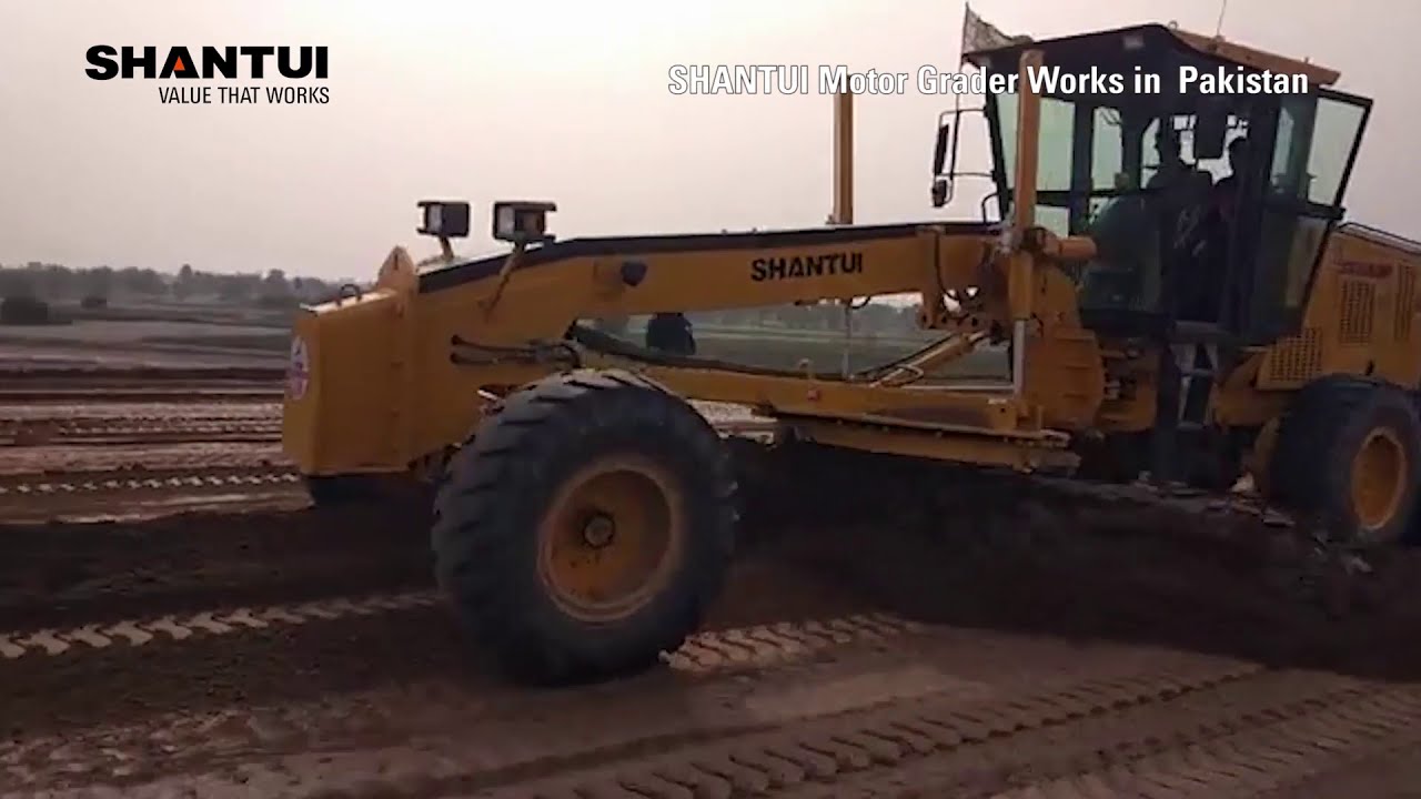 SHANTUI MOTOR GRADER WORKS IN  PAKISTAN
