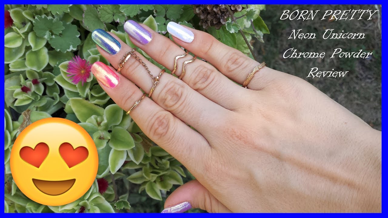BORN PRETTY Neon Unicorn Chrome Powder Review