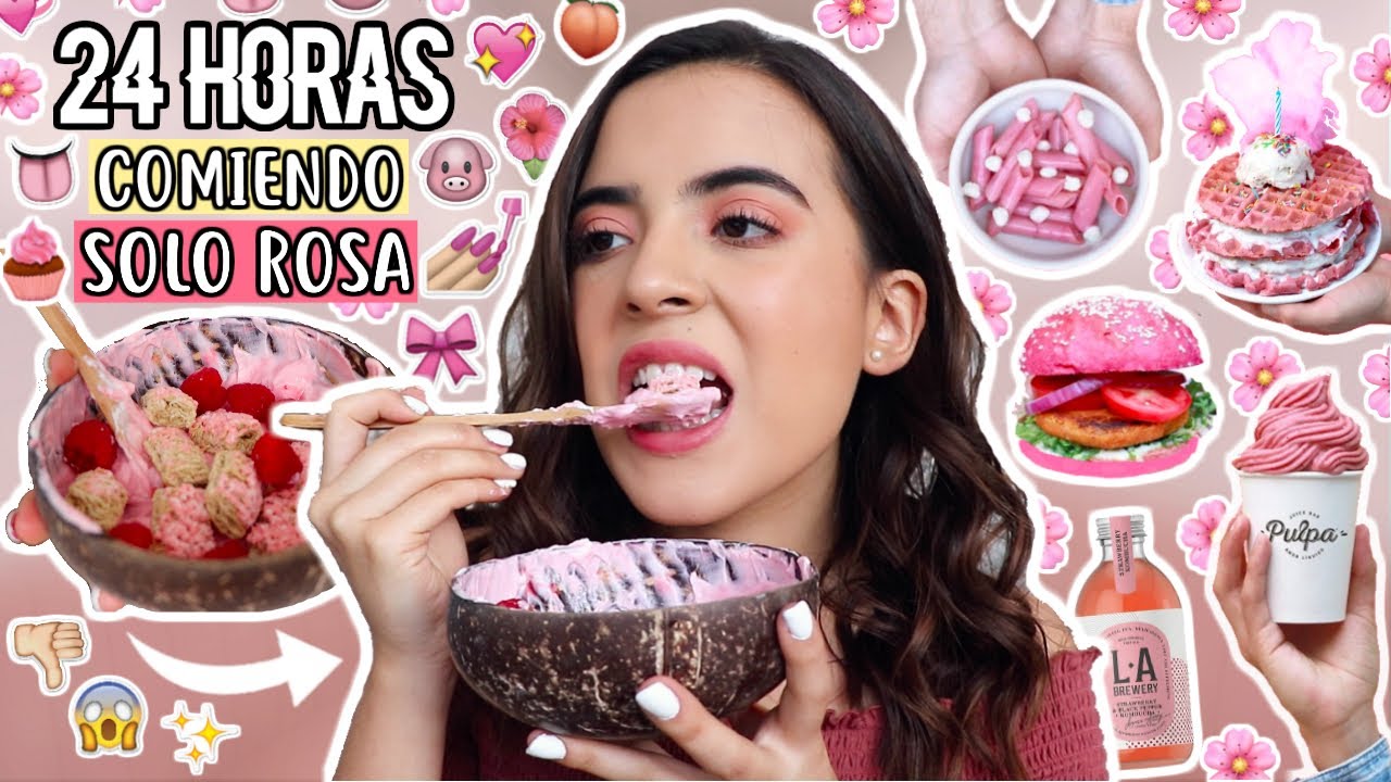 COMIENDO SOLO ROSA DURANTE 24 HRS
