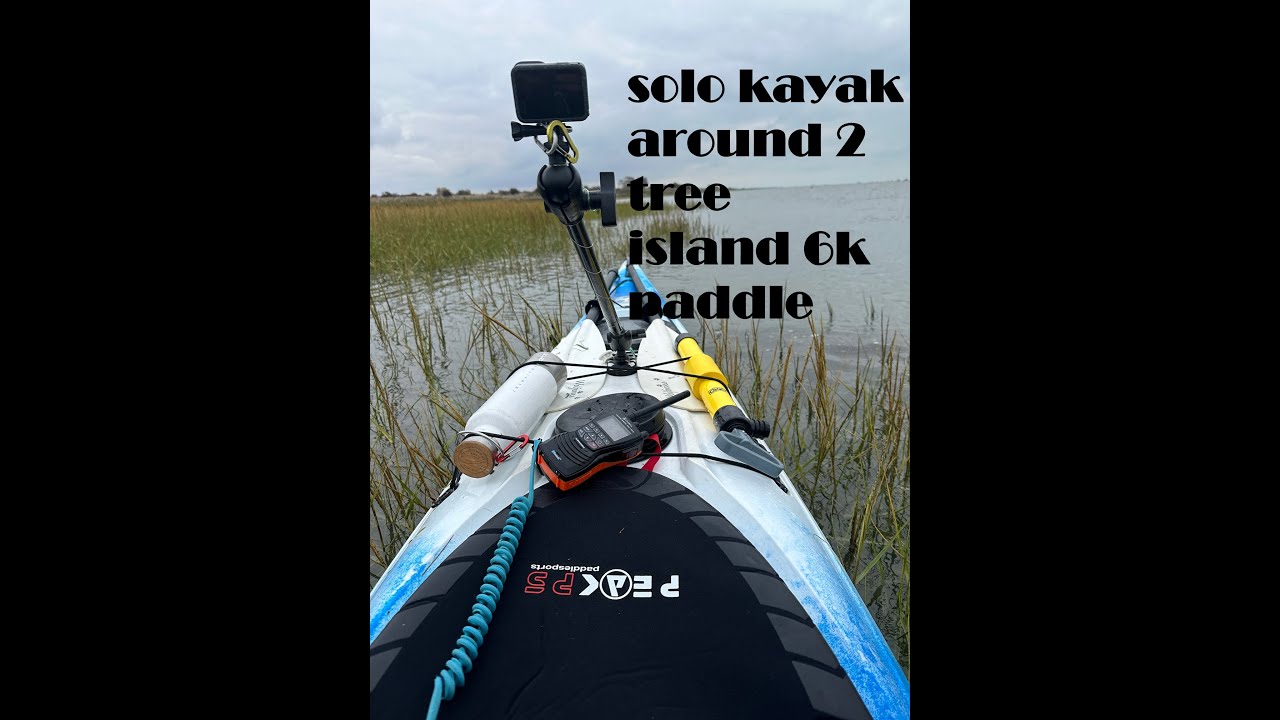 solo sea kayak around two tree  island 1