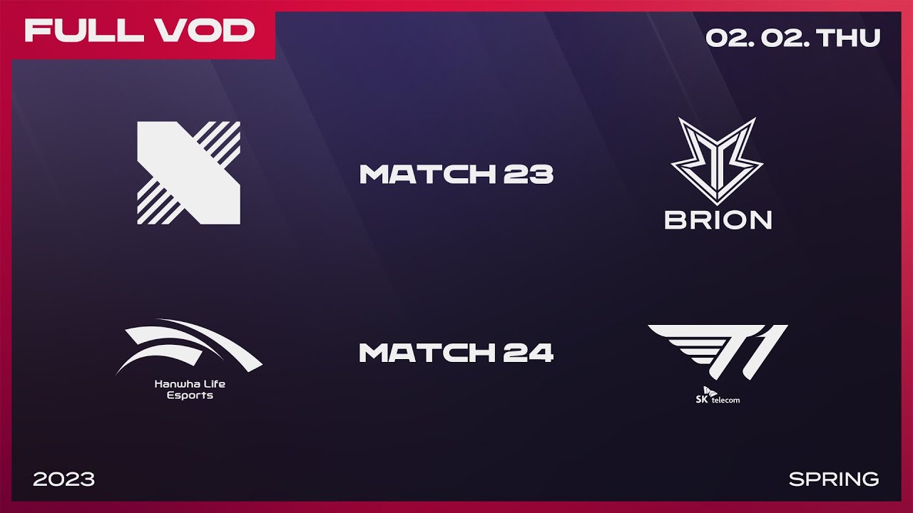 DRX vs BRO - HLE vs T1 | 2023 LCK Spring Split